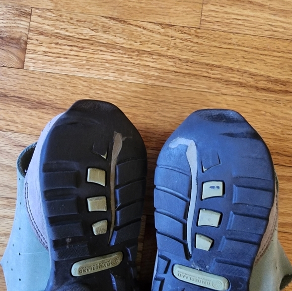 Timberland Smartwool Collab Maryjane Size 8.5 Leather Tan&green Outdoors Active - Picture 4 of 8